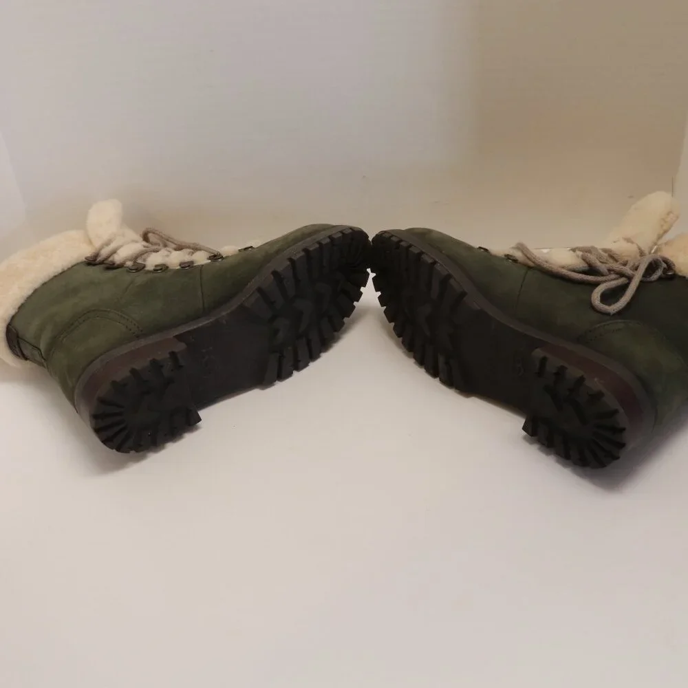UGG Woman's Fur Lined Winter Boots Size‎ 6 Made in Vietnam Brown